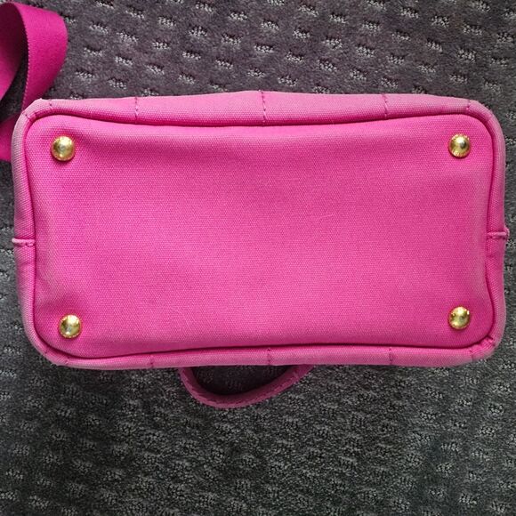 💖PRADA Pink Canvas Crossbody/Handbag, shoulder Authentic - Picture 6 of 16